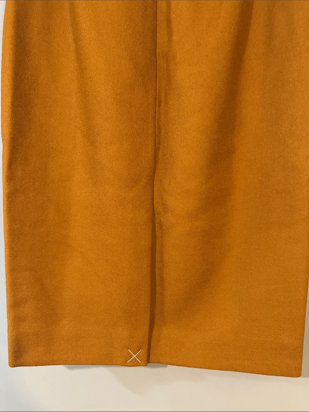 J.Crew Wool Pencil Skirt Rust Orange Camel Brown Classic Career Skirt Workwear - Picture 9 of 11